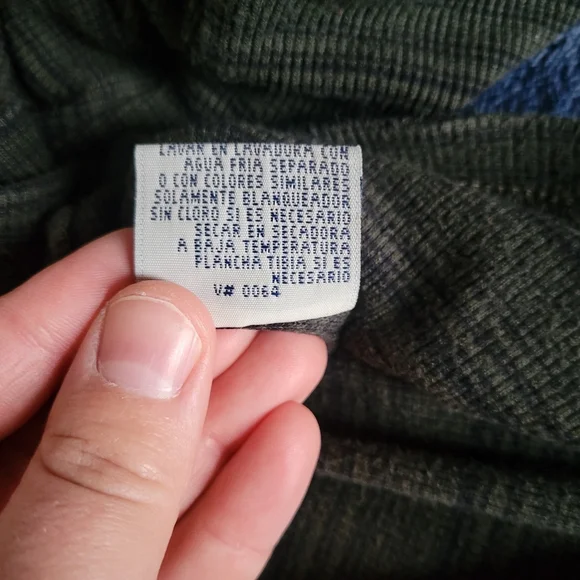 Vintage Green/Black Striped Cropped Petite Turtleneck Womens Size Medium - Picture 6 of 6